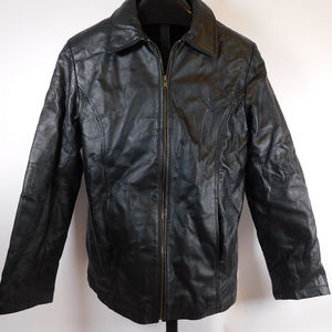 Tirage Women's Black Leather Jacket L CL2147 1019